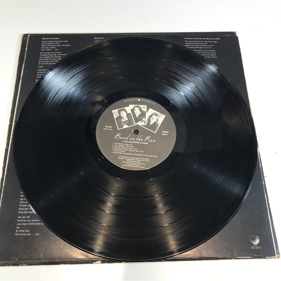 BAND on the Run Paul MaCartney & Wings with Original Poster Tested 1973 - Picture 7 of 11